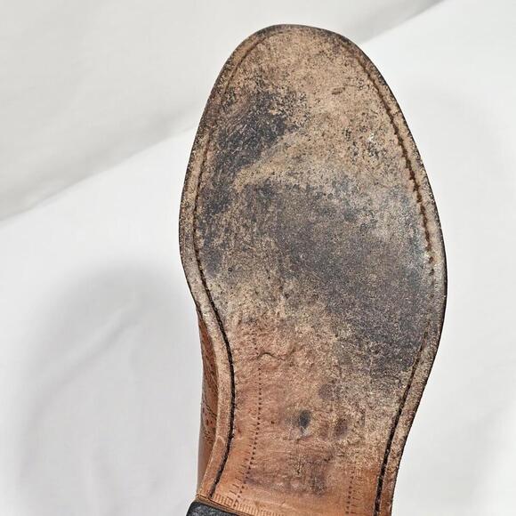 Allen Edmonds McTavish Dress Shoes Brown Wingtip Leather Oxford Mens Size 10.5 D